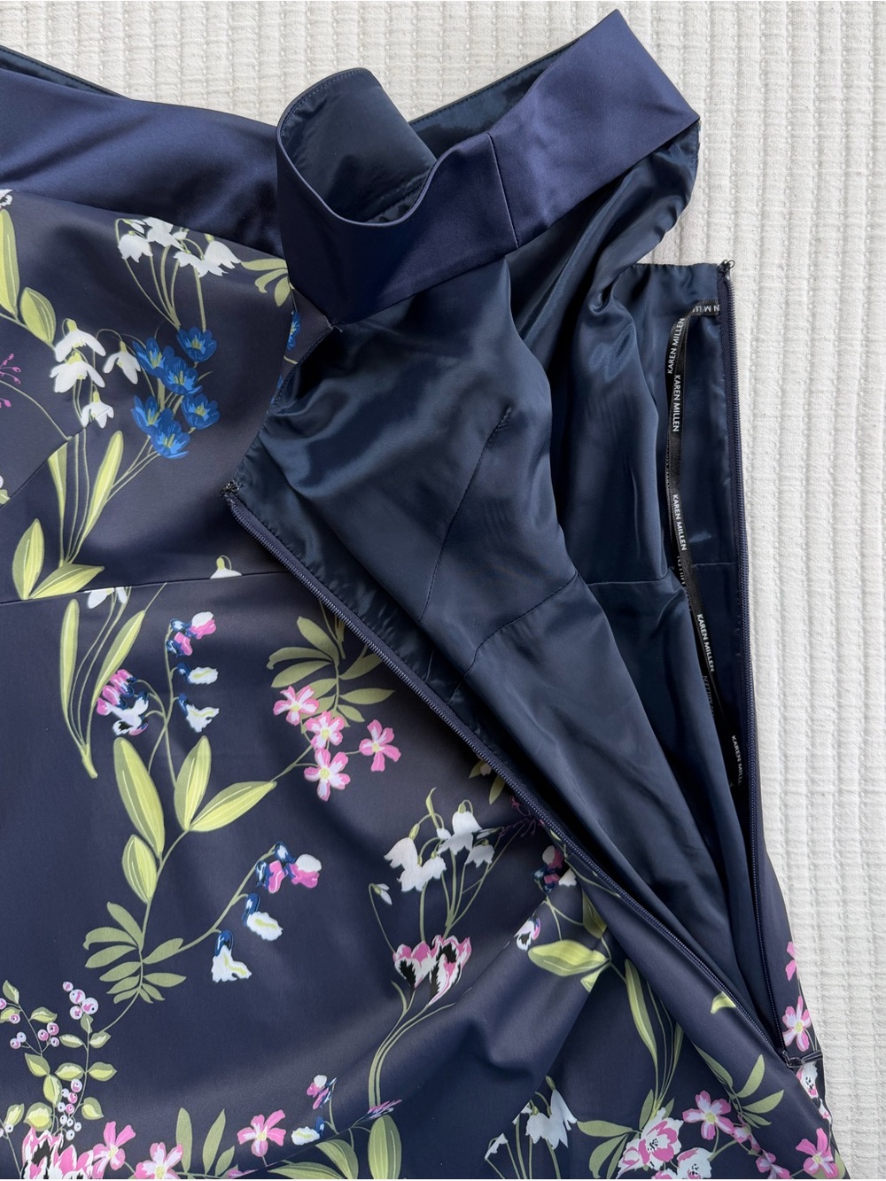 Karen Millen Royal Ascot Floral Off Shoulder Midi Dress - Picture 9 of 9
